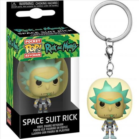 Space Rick Keychain